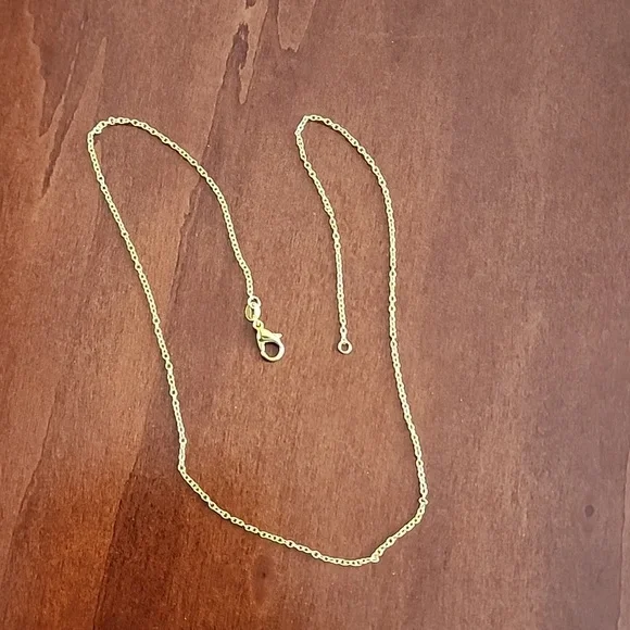 Elegant Gold Stamped 925 Necklace - Picture 1 of 5